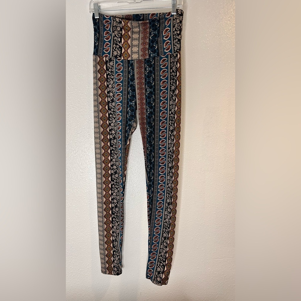 Cherish Multicolor Bohemian Leggings